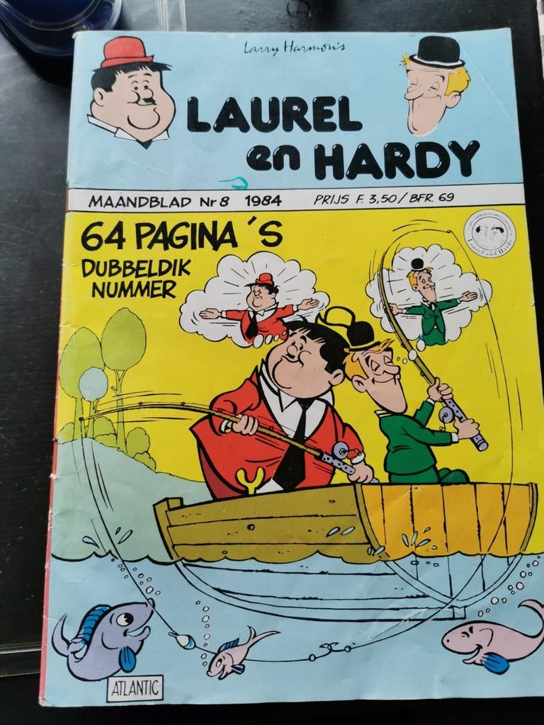 Laurel en Hardy, Boeken, Eén stripboek, Ophalen of Verzenden, Gelezen