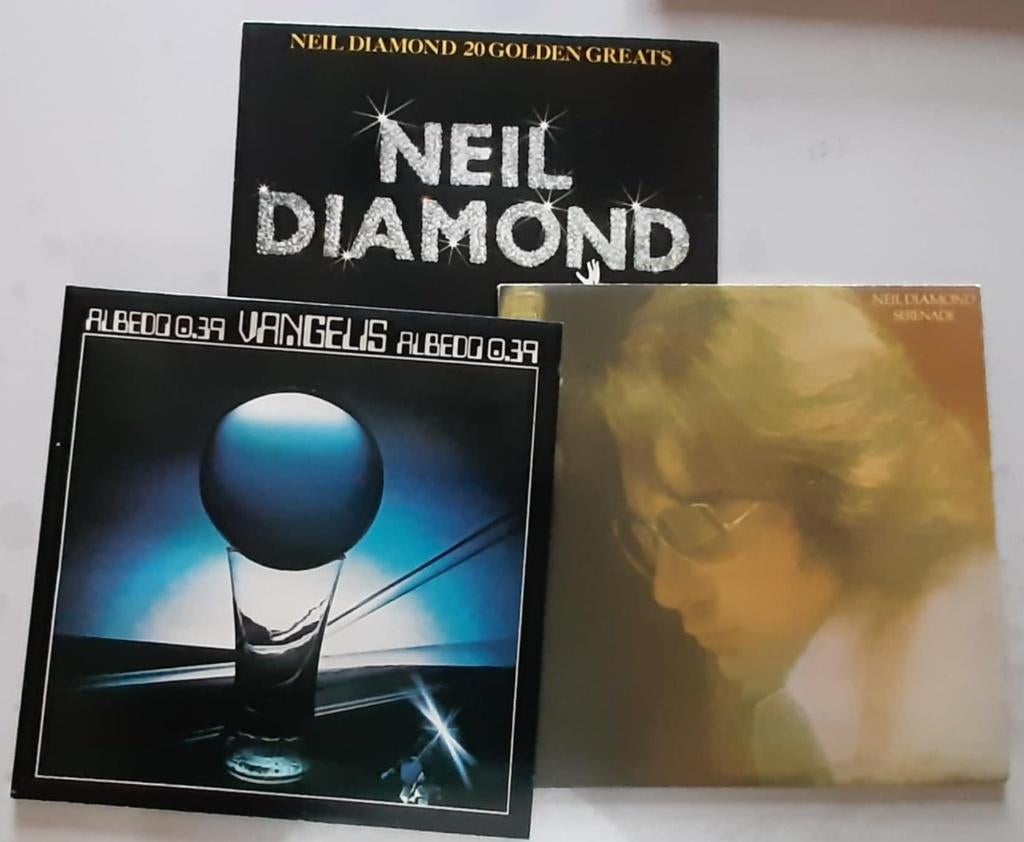 Lot de 3 vinyles 33 tours - Neil Diamond / Vangelis, Enlèvement, Utilisé