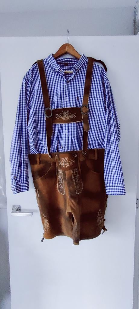 Lederhosen en hemdje maat 58, Ophalen, Nieuw, Maat 56/58 (XL), Kleding