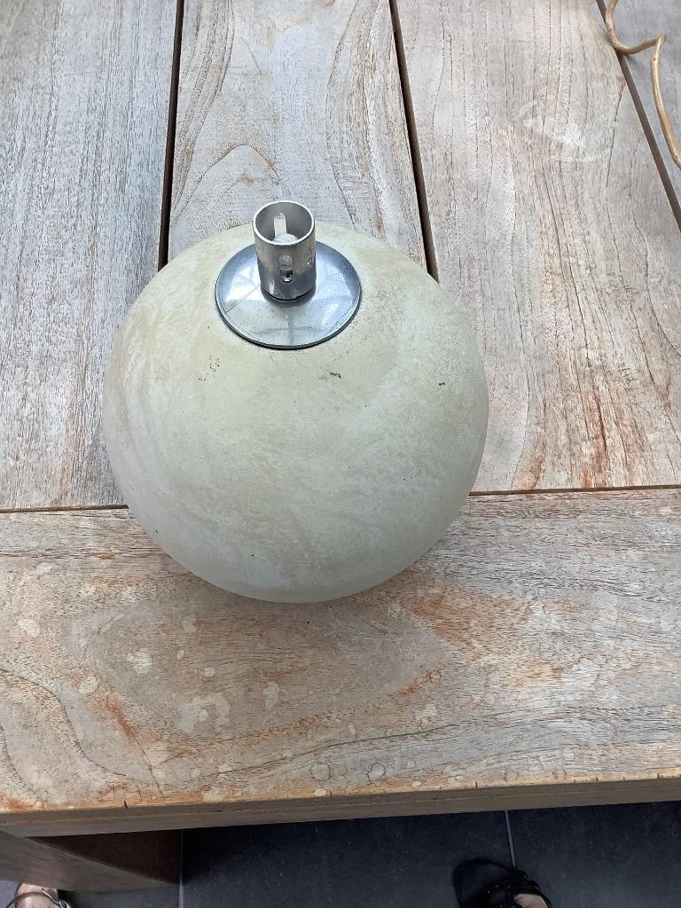 olielamp beton nieuw,  afm L 18,2 x B 18,2 x H 21 cm, Ophalen