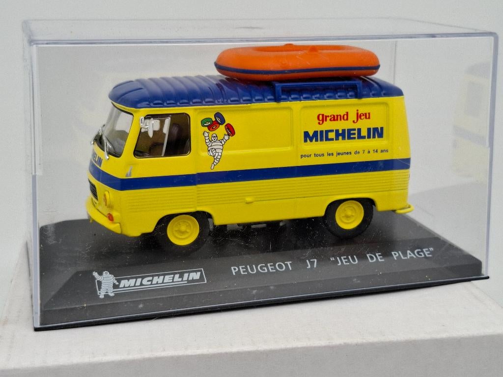 Peugeot J7 Michelin vacances à la plage - 1/43, Envoi, Comme neuf, Voiture, Autres marques