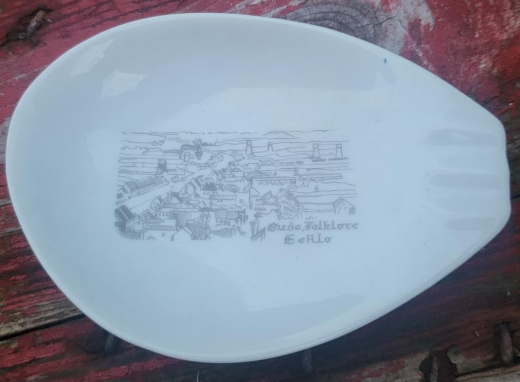 Asbak oude folklore Eeklo, Antiek en Kunst, Antiek | Schalen, Ophalen of Verzenden