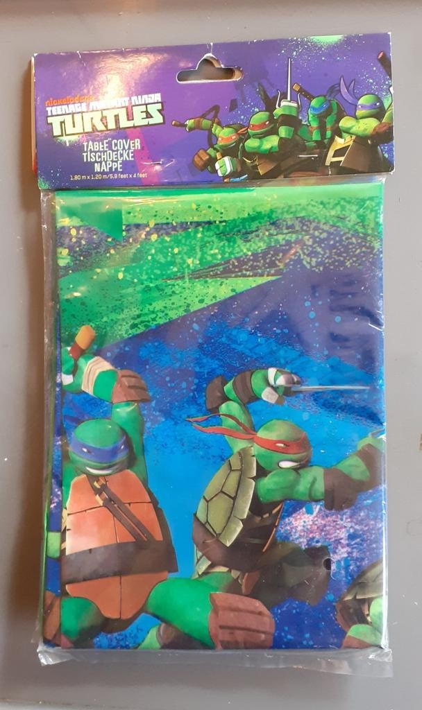 Nappe plastique tortue Ninja pour fête enfant, Hobby & Loisirs créatifs, Enlèvement ou Envoi, Neuf, Décoration