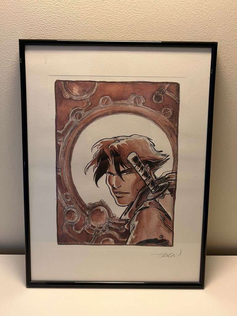 Lanfeust de Troy (poster type peinture) signé, Livres, BD, Neuf, Arleston - Tarquin