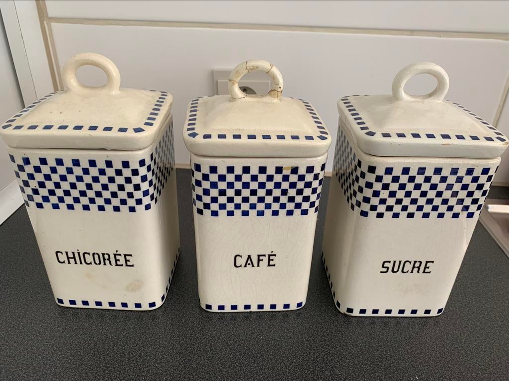 Pots de rangement vintage, Enlèvement ou Envoi, Utilisé