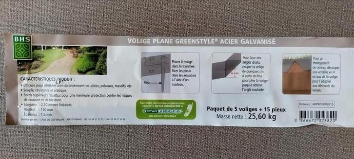 Borders / afboording / kantprofielen, Ophalen