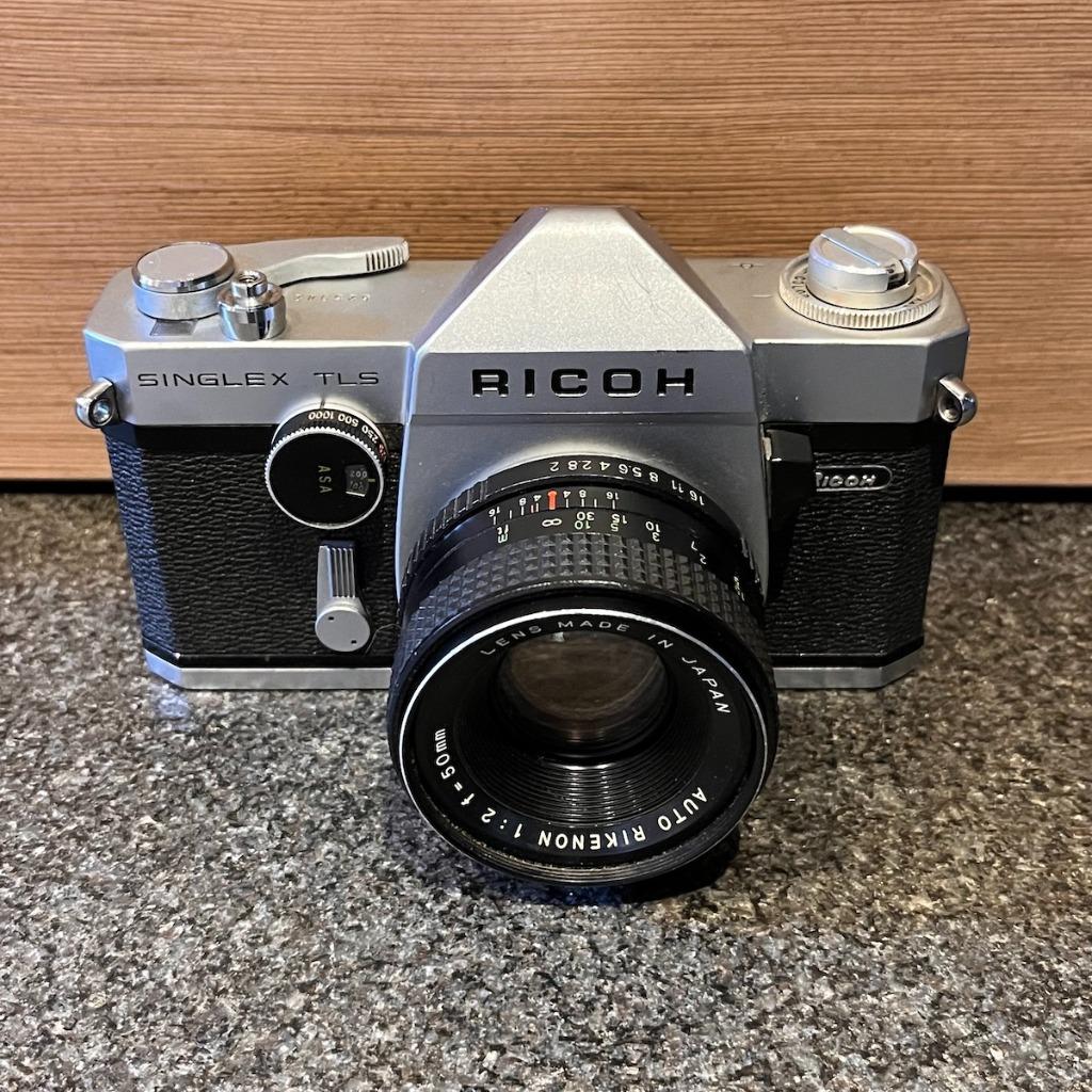 Ricoh Singflex TLS + Auto Rikenon 50mm f2 Lens, Enlèvement, Utilisé, Reflex miroir, Autres Marques