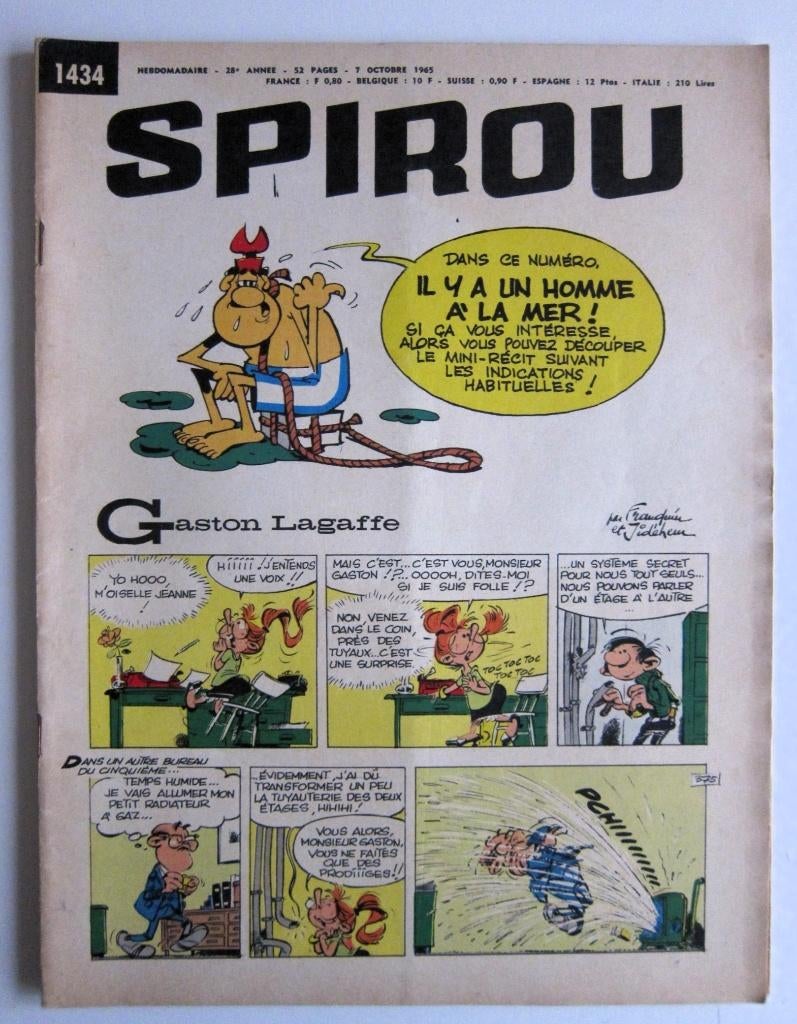Hebdo Spirou 1434 + mini-récit n°290 (1965), Livres, BD, Comme neuf, Une BD, Enlèvement ou Envoi