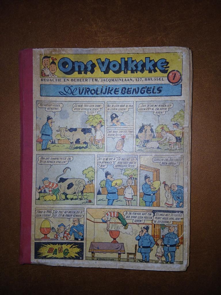ons volkske albums 1951 / 1956, Boeken, Stripverhalen, Gelezen, Ophalen of Verzenden, Meerdere stripboeken, Diverse Auteurs