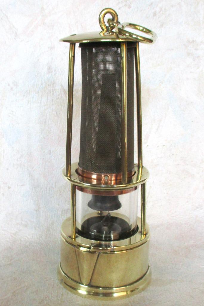 Lampe de mineur Mueseler A. TROISPONTS ardoisière Vielsalm, Antiquités & Art, Enlèvement ou Envoi
