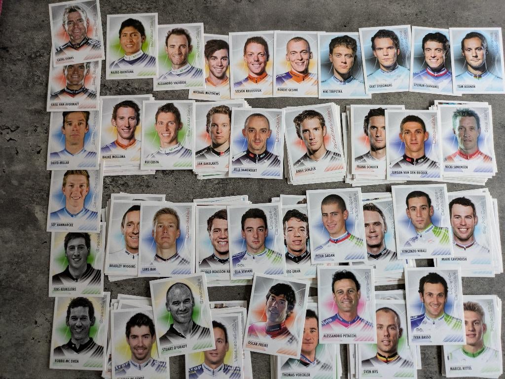 PANINI SPRINT 2012 290 verschillende stickers wielrenners, Verzenden, Nieuw