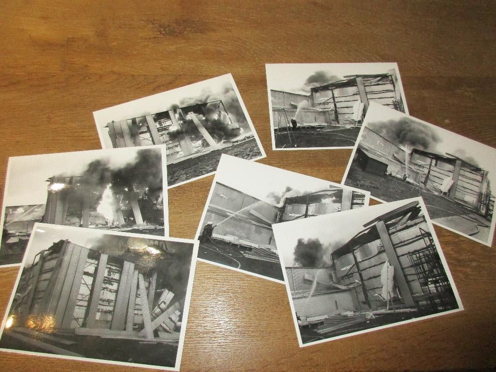 LOT 7 PERSFOTO'S 13X18 BRAND INTERVENTIE BRANDWEER, Ophalen of Verzenden, Zo goed als nieuw, Overige onderwerpen, Foto