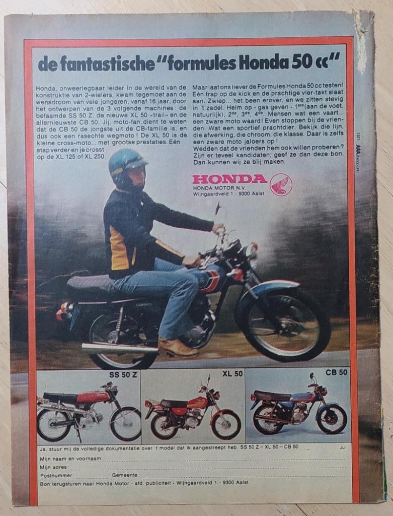 papieren advertentie Honda SS 50 Z / XL 50 / CB 50, Ophalen of Verzenden