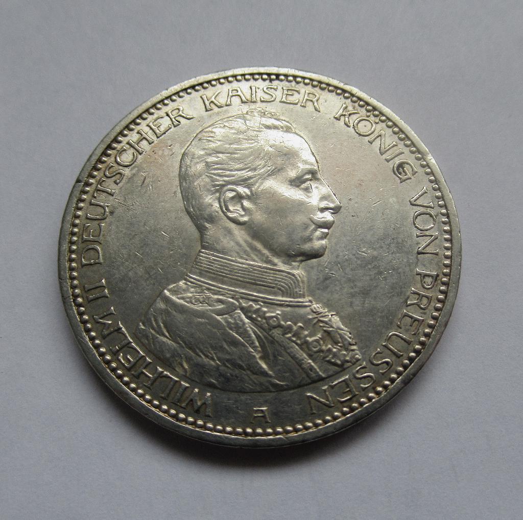 Pruisen 5 mark 1913, Ophalen of Verzenden, Duitsland, Zilver