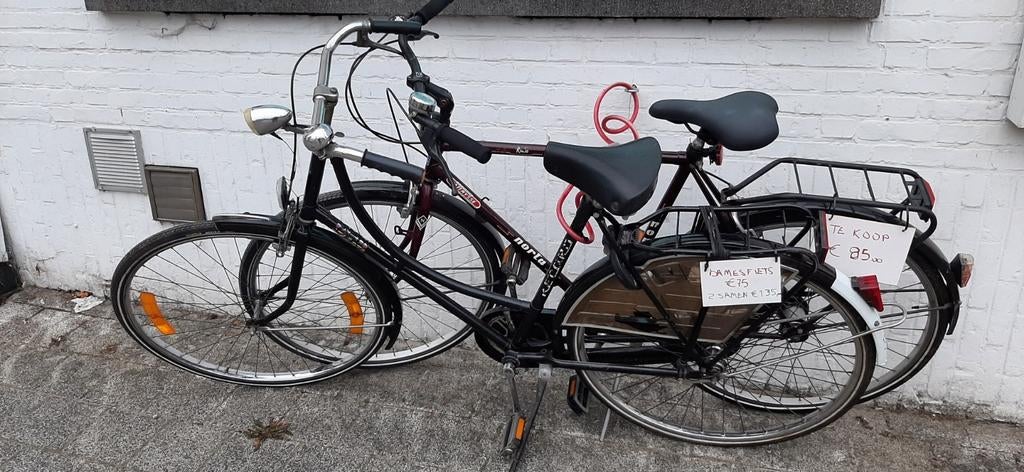 Damesfiets ,herenfiets., Fietsen en Brommers, Ophalen, Zo goed als nieuw