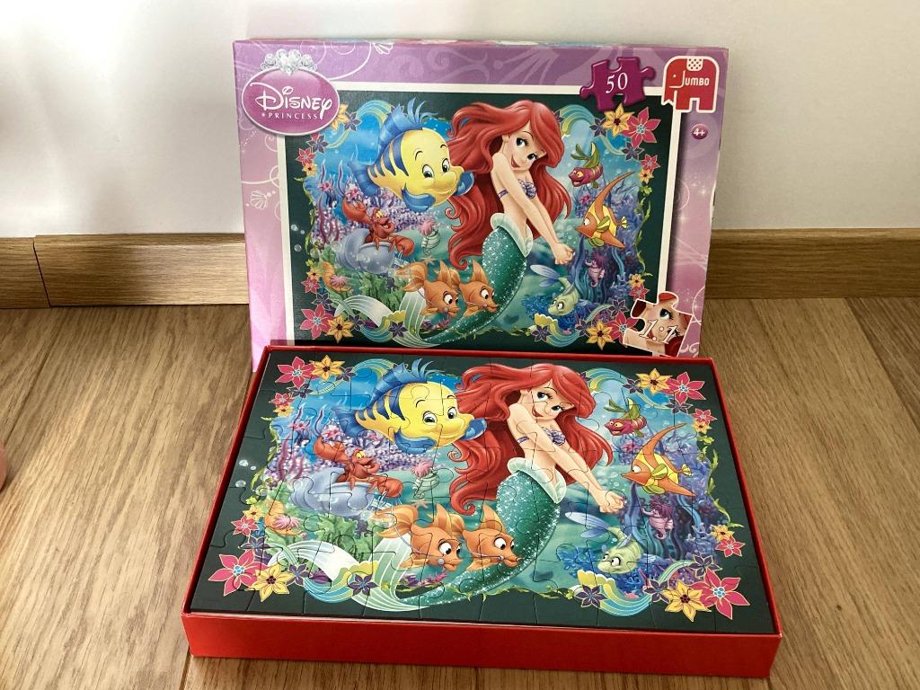 Puzzel Disney De Kleine Zeemeermin 4+, Ophalen, 10 tot 50 stukjes, Zo goed als nieuw, 4 tot 6 jaar