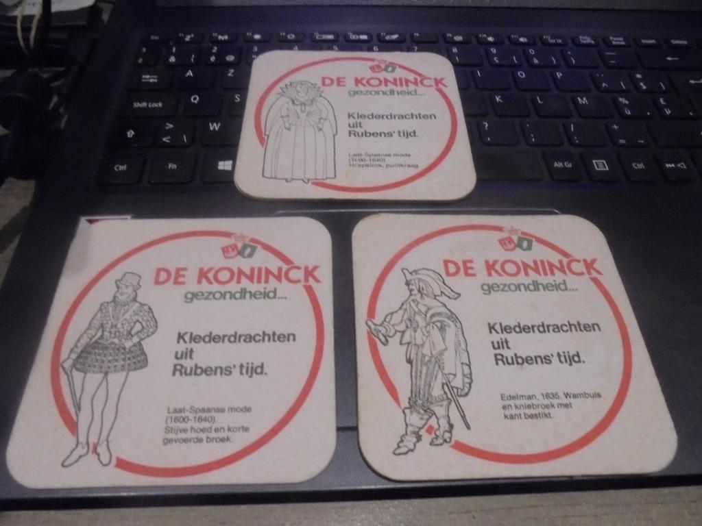 De Koninck : klederdrachten uit Rubens tijd, Verzamelen, Biermerken, Ophalen of Verzenden, Gebruikt, Viltje(s), De Koninck