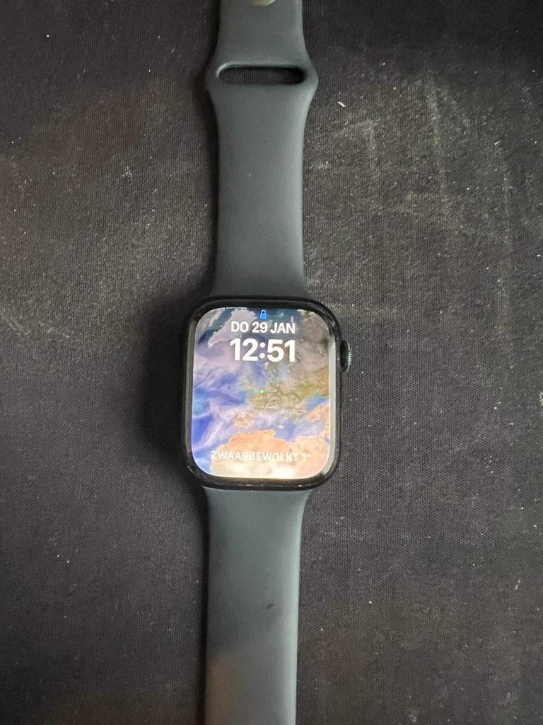 Apple watch series 9 4g 45mm, Bijoux, Sacs & Beauté, Enlèvement ou Envoi, Utilisé, Noir, IOS