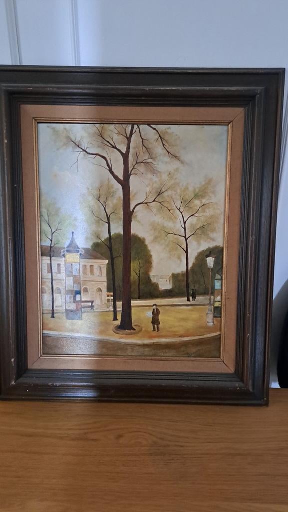 Peinture signé brognaux, Antiek en Kunst, Ophalen of Verzenden