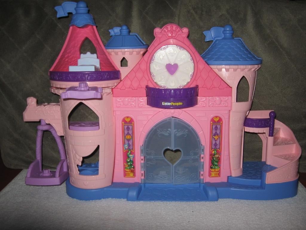 prinsessenkasteel Little People, Ophalen, Zo goed als nieuw, Met licht