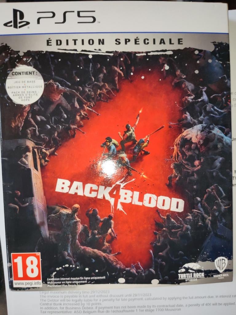 Jeux PS5 : Back 4 Blood Edition Speciale, Consoles de jeu & Jeux vidéo, Enlèvement ou Envoi, Comme neuf