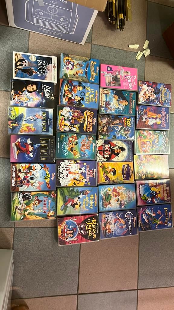 Cassettes vhs disney, Envoi, Utilisé