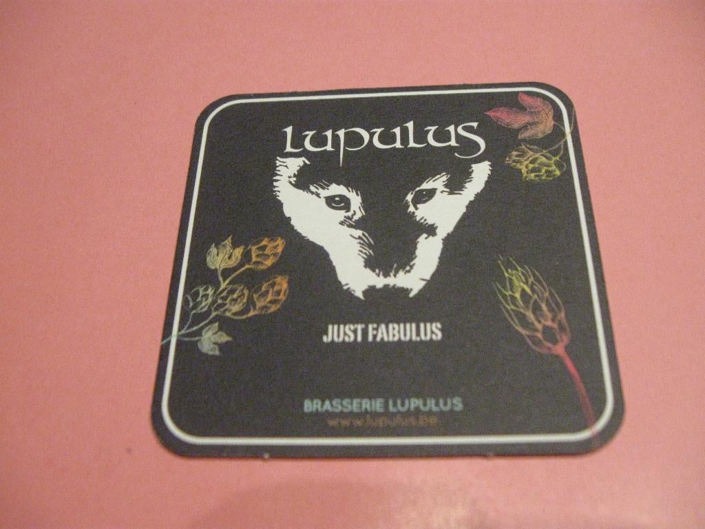 bierviltje Brasserie Lupulus, Ophalen of Verzenden, Zo goed als nieuw, Viltje(s), Overige merken