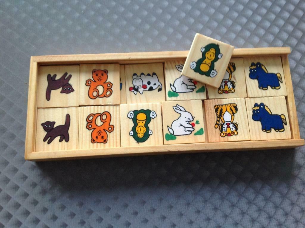 Vind de koppels : houten memory spel, Ophalen of Verzenden, Zo goed als nieuw, Puzzelen