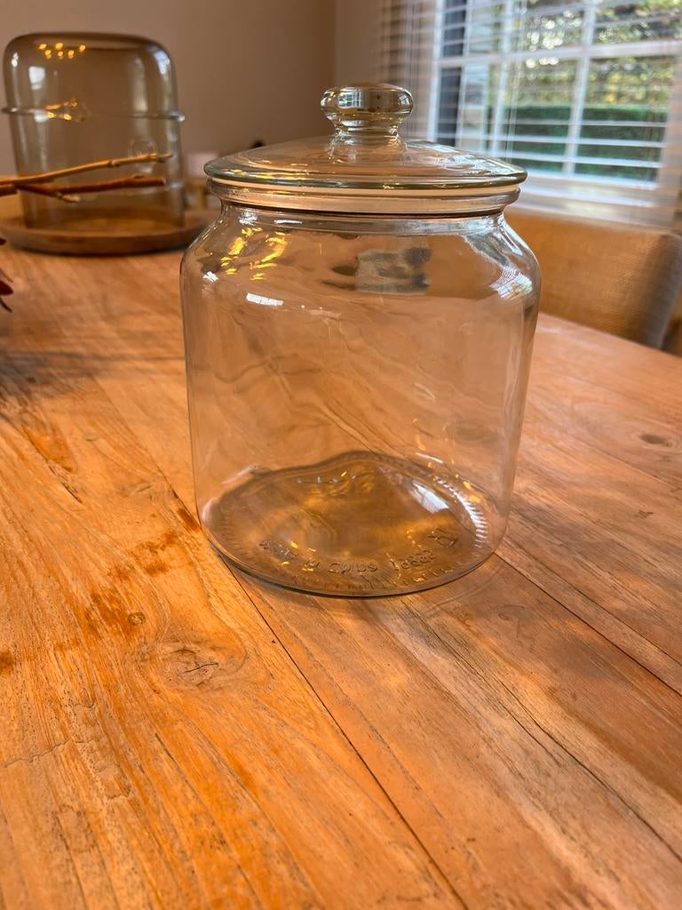 Glazen voorraadpot met deksel Ikea, Huis en Inrichting, Ophalen, Zo goed als nieuw, Glas, Pot, Bus of Blik