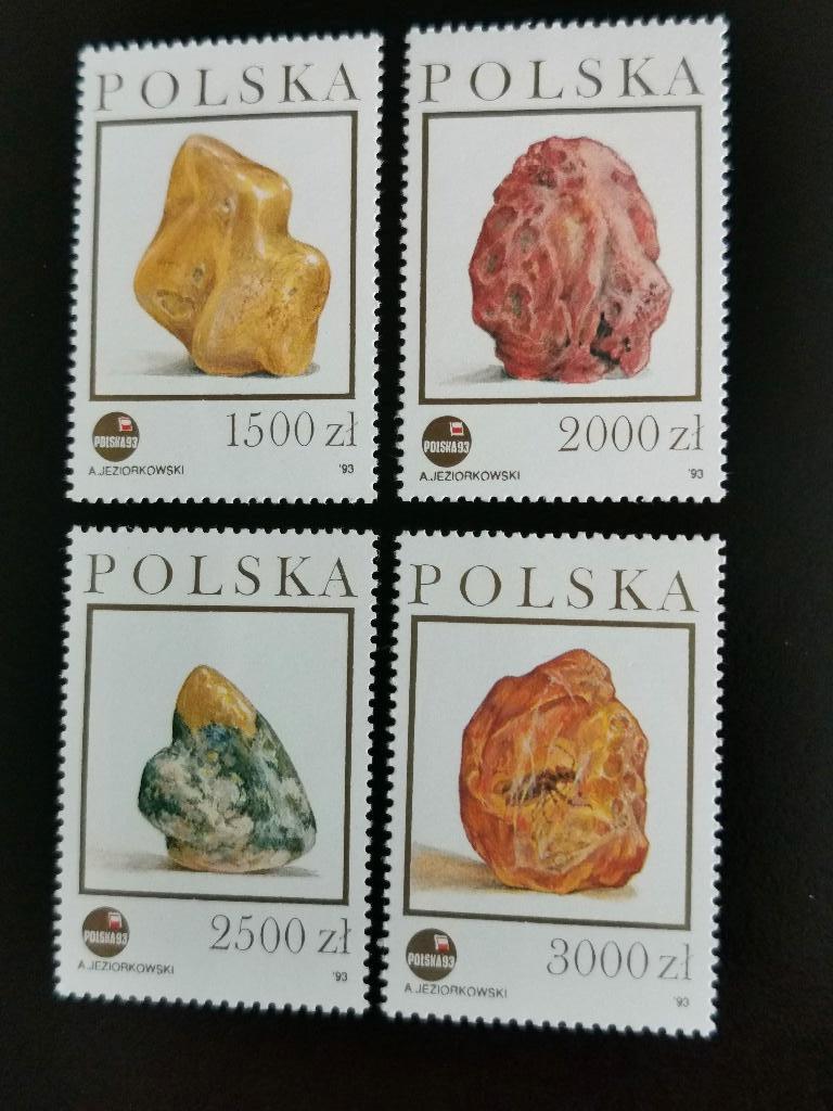 Polen 1993 - edelstenen - amber, barnsteen **, Ophalen of Verzenden, Polen, Postfris