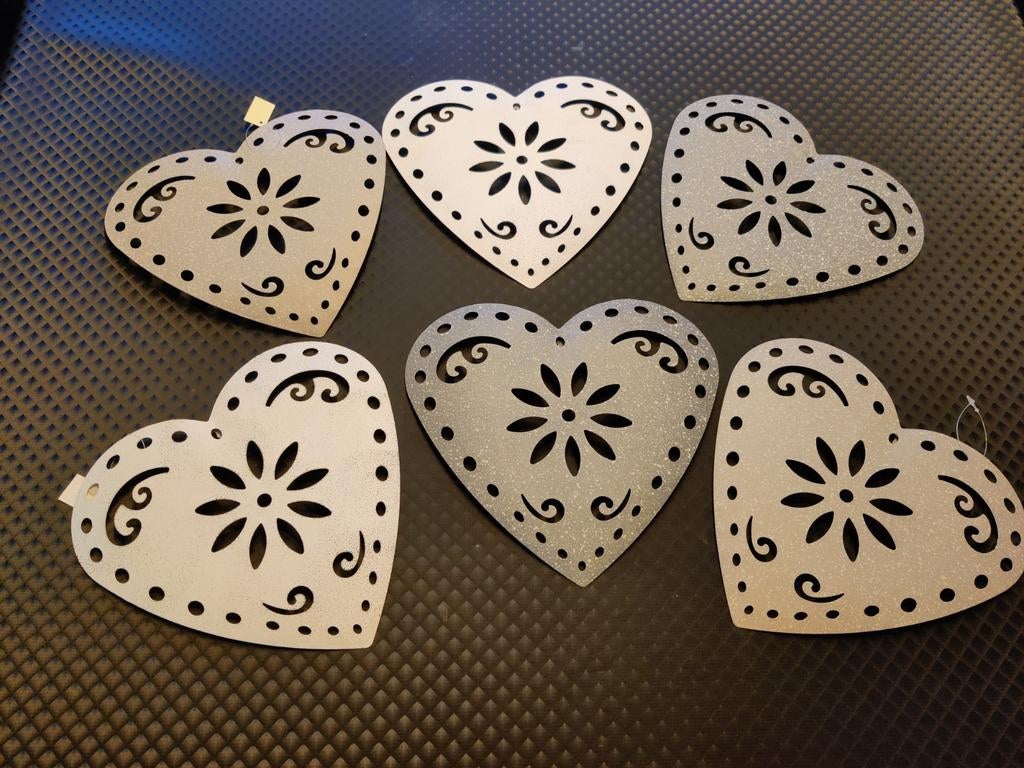 Set metalen hartjes, Ophalen of Verzenden, Nieuw