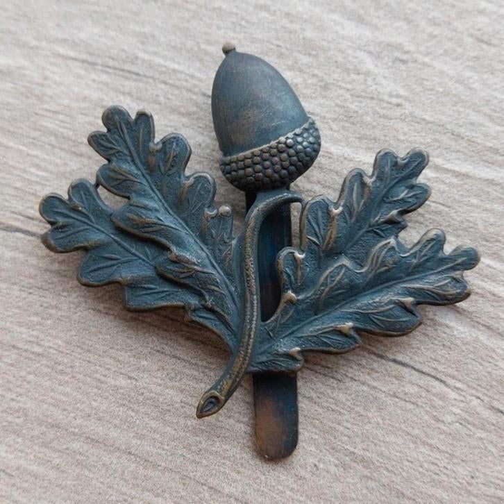 South Nottinghamshire hussars Cap badge wo1 Brits, Verzamelen, Ophalen of Verzenden