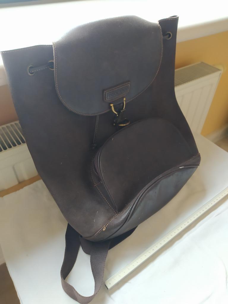 handtas- rugzak leder bruin, Enlèvement, Utilisé, Brun, Sac à main