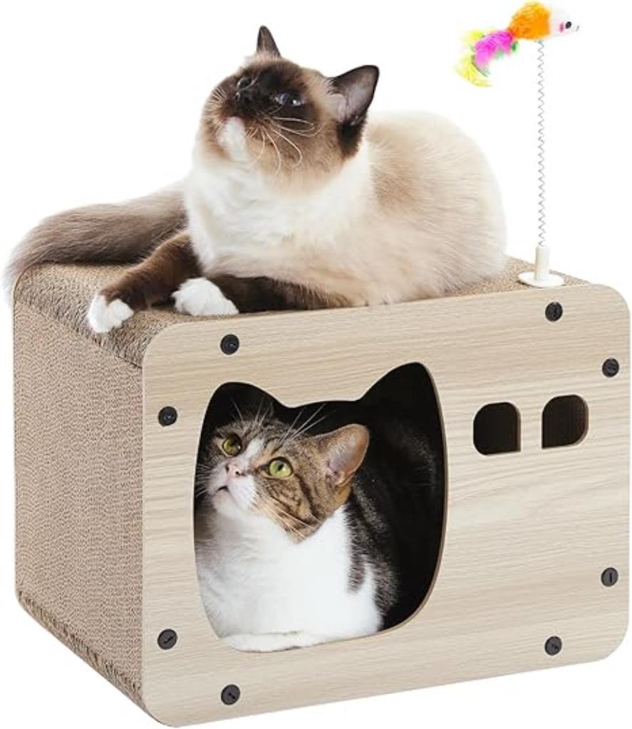 Arbre à chat | maison pour chat | avec souris à plumes | No, Neuf, Griffoir, -, -