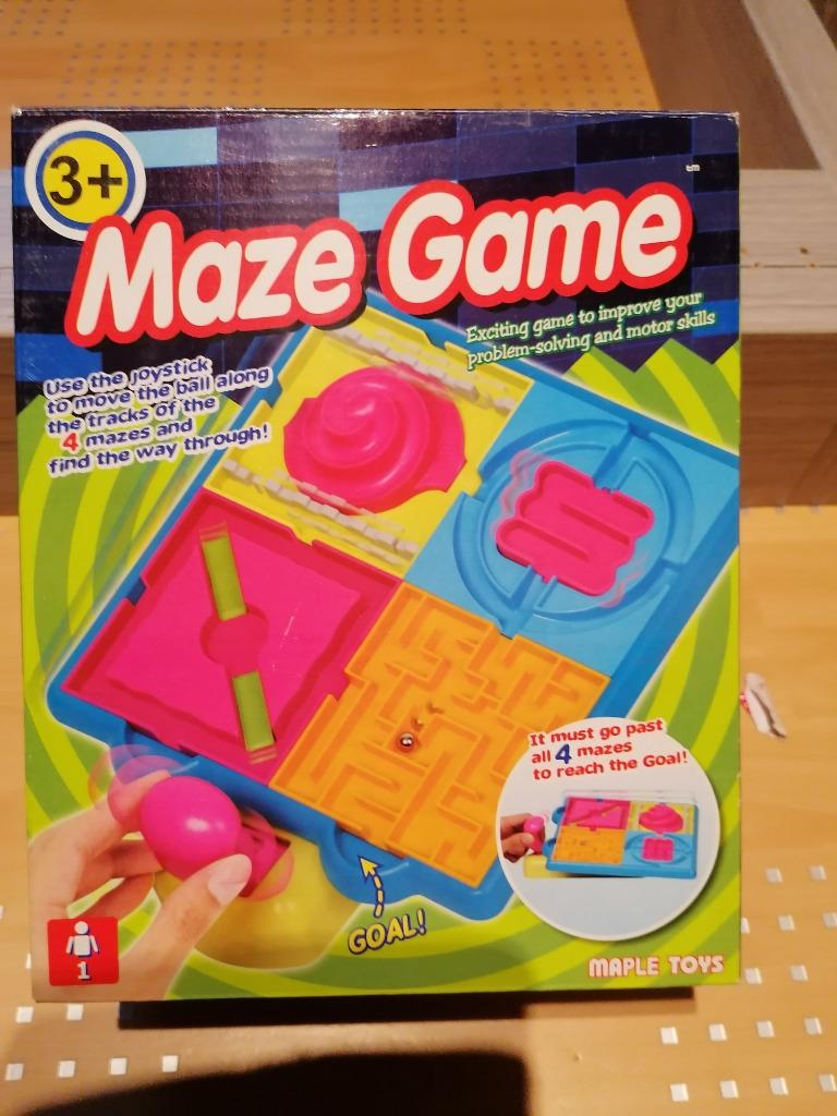 Maeze game doolhof met balletje, Kinderen en Baby's, Ophalen, Zo goed als nieuw, Jongen of Meisje