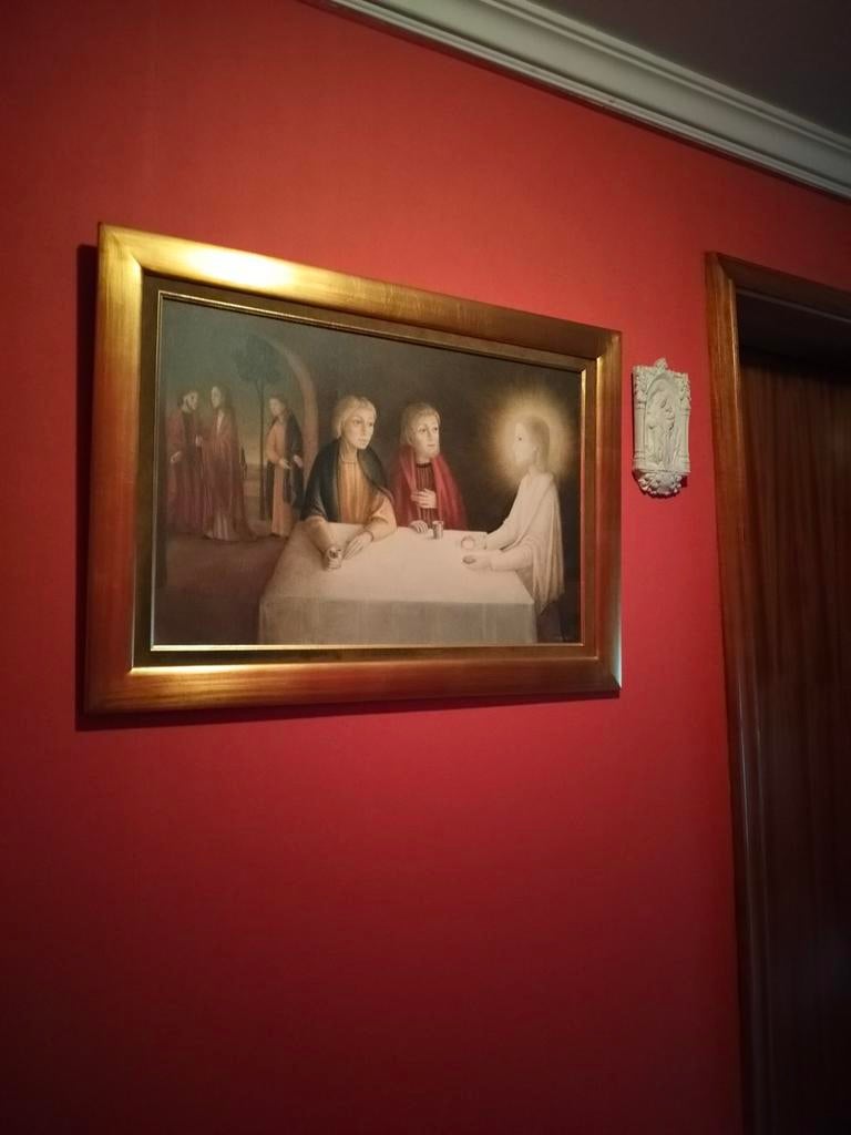 Peinture de Barti Barth représentant les disciplines d'Emmaü, Enlèvement