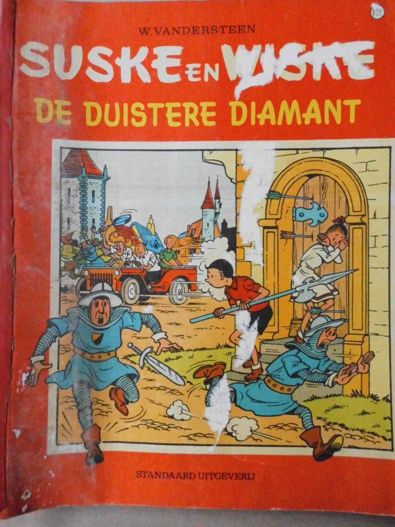 Suske en Wiske - De duistere diamand, Gelezen, Willy Vandersteen, Eén stripboek, Ophalen of Verzenden