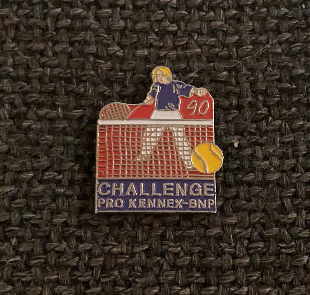 PIN - TENNIS - CHALLENGE PRO KENNEX BNP, Verzenden, Gebruikt, Sport, Speldje of Pin