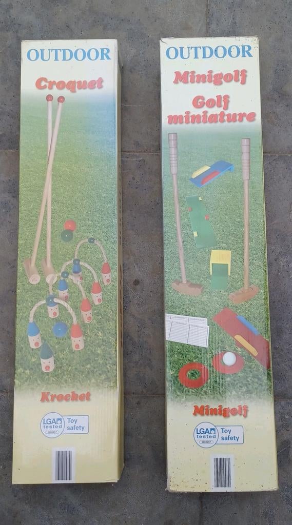 Minigolf en croquet houten spel, Enlèvement, Utilisé