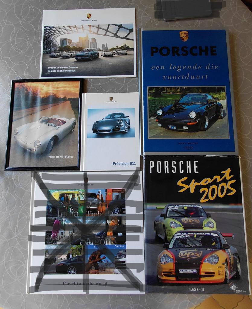 4 boeken + 1 fotokader Porsche, Ophalen of Verzenden, Gelezen, Porsche, Diverse auteurs