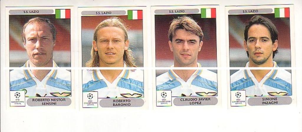 Panini Champions League Lazio Roma 2000 - 2001, Verzamelen, Verzenden, Zo goed als nieuw, Poster, Plaatje of Sticker