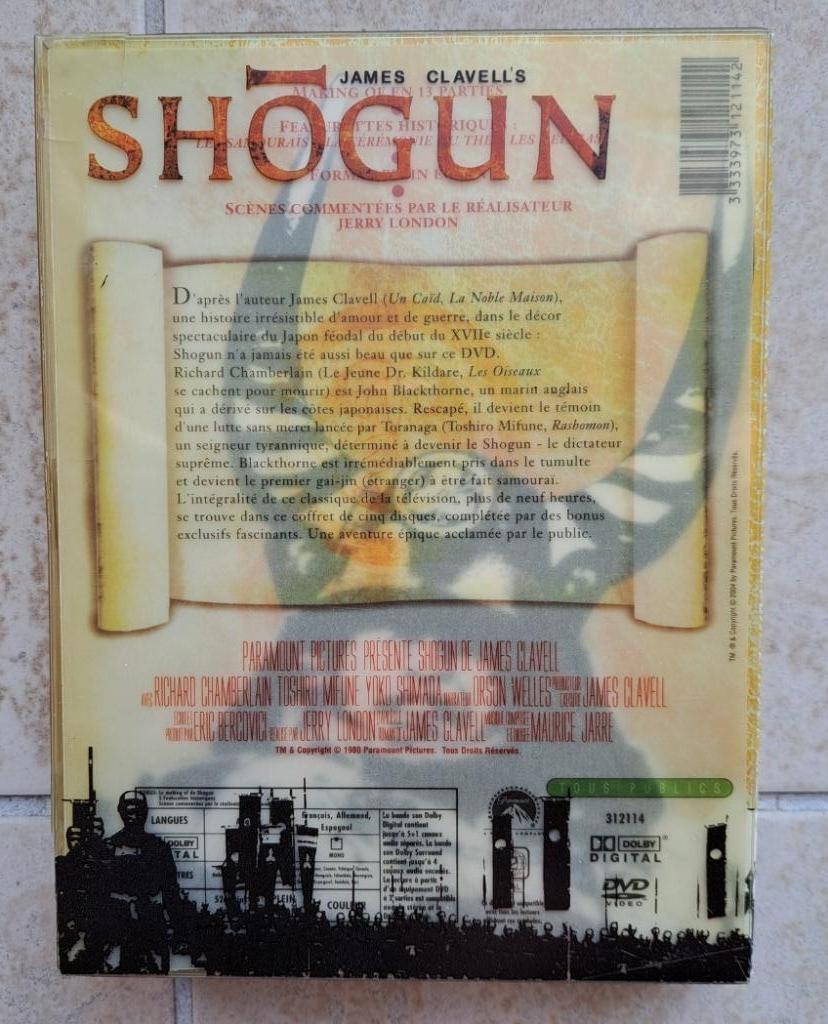 box 5 DVD 'Shogun' (angl,franç + st neerl), Cd's en Dvd's, Ophalen of Verzenden