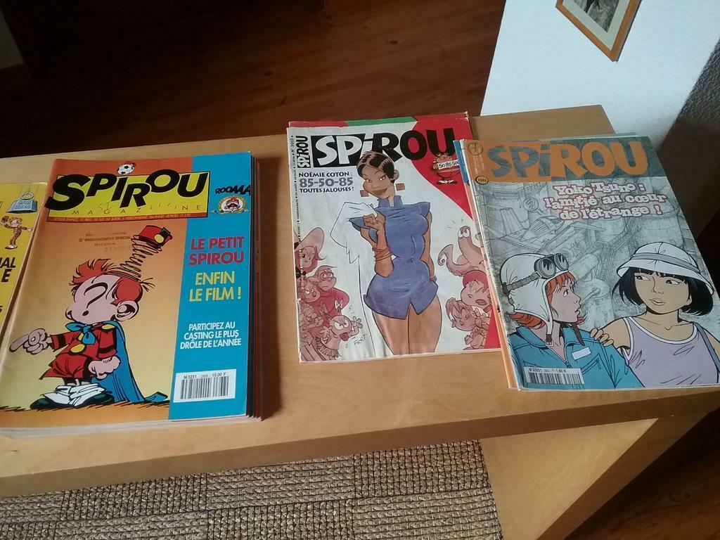 magazines Spirou 1988,1989 1991,1993,1996.2005,lot de 47, Livres, Série complète ou Série, Enlèvement ou Envoi, Utilisé