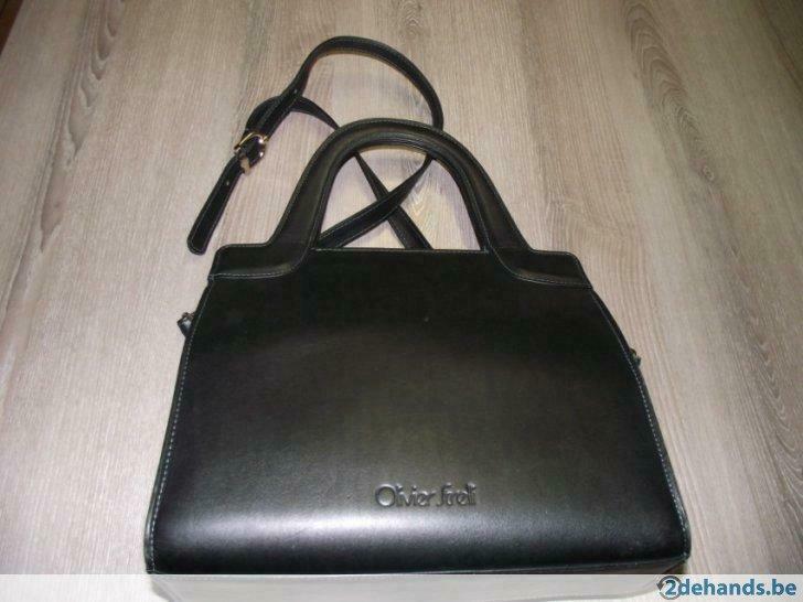 Lederen handtas Olivier Strelli, Handtassen en Accessoires, Tassen | Damestassen, Gebruikt