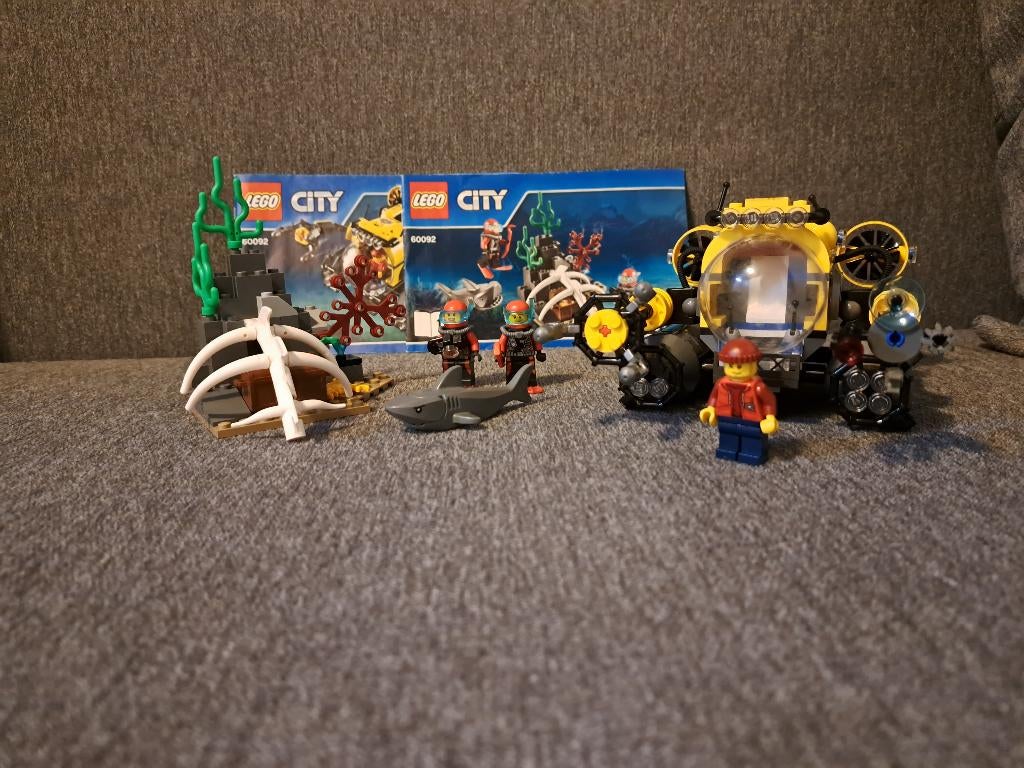 Lego City 60092 - Diepzee Duikboot, Ophalen of Verzenden, Gebruikt, Complete set, Lego
