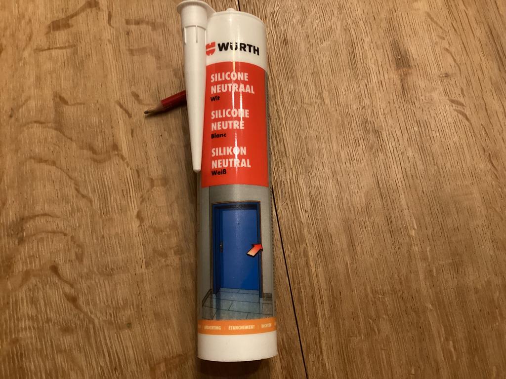 Silicone neutre blanc, Doe-het-zelf en Bouw, Isolatie en Afdichting, Ophalen of Verzenden, Nieuw