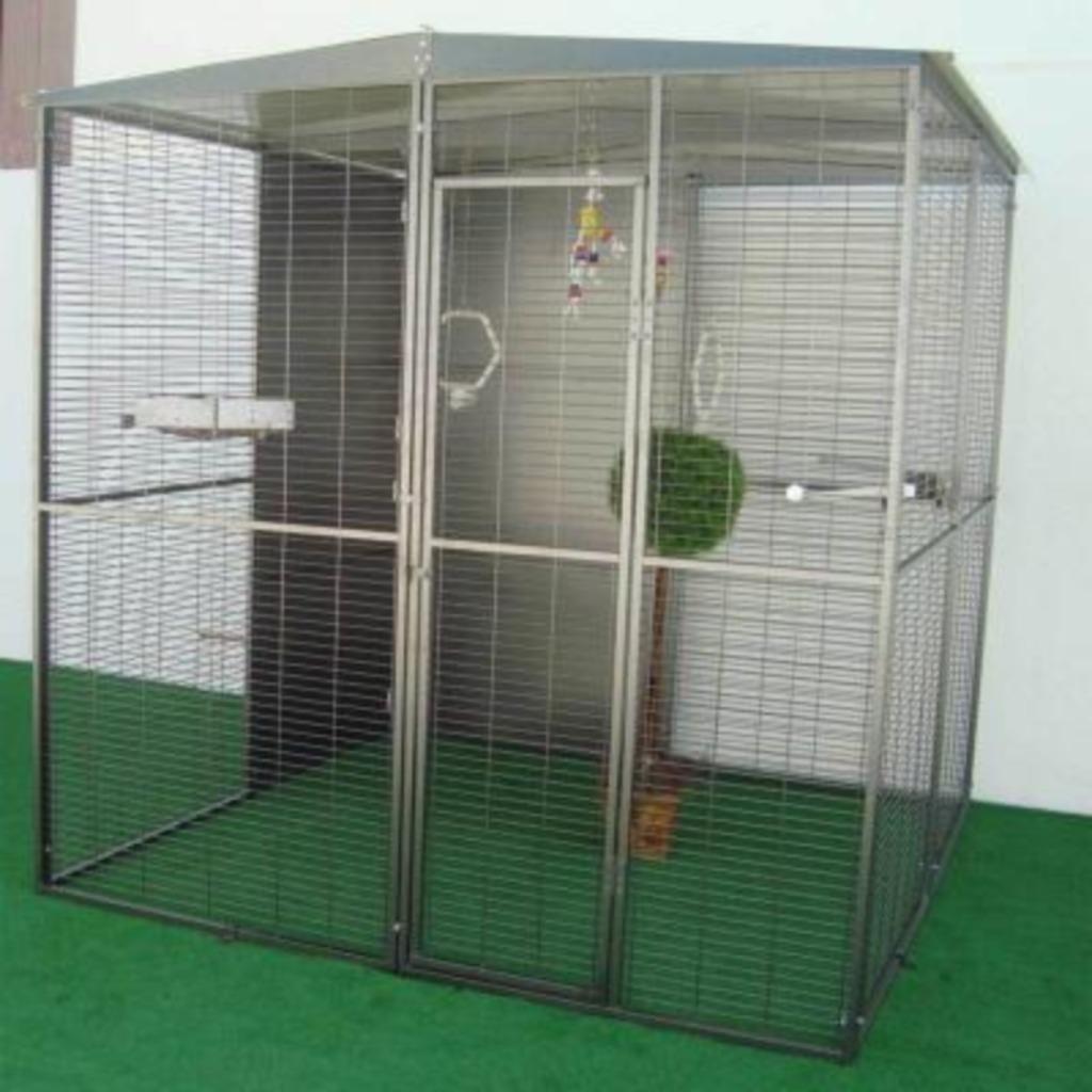 Volière perroquet 2x2x2 m cage perroquet ara cacatoes XXL, Animaux & Accessoires, Oiseaux | Cages & Volières, Envoi, Neuf, Métal