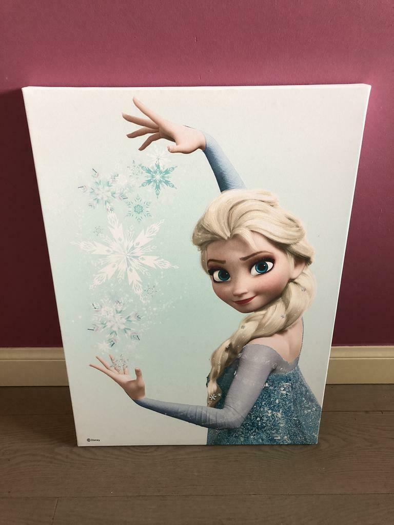 Disney Lijst Elsa Frozen 50 * 70cm, Ophalen of Verzenden