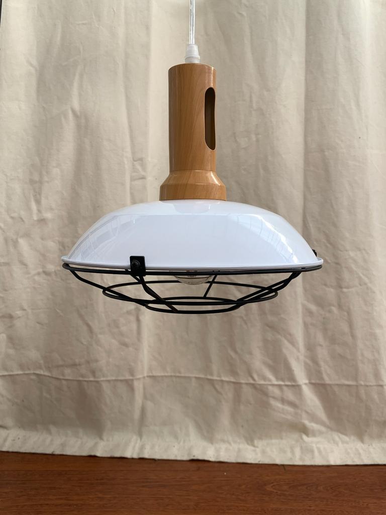Industriële hanglamp met Scandinavisch design, Huis en Inrichting, Lampen | Hanglampen, Zo goed als nieuw, Metaal, Ophalen of Verzenden