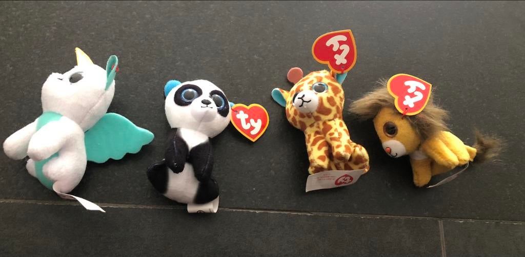 4 Ty beertjes knuffels. Nieuw., Ophalen of Verzenden